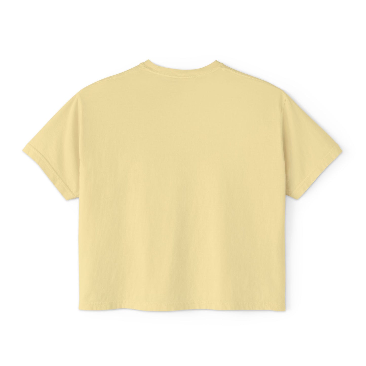 Playful Women's Boxy Tee - 'Yeet the Feet!!' Football Graphic T-Shirt