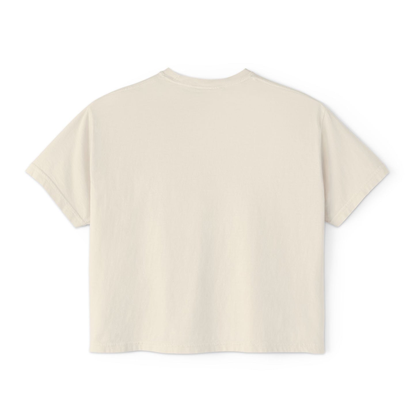 Playful Women's Boxy Tee - 'Yeet the Feet!!' Football Graphic T-Shirt